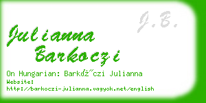 julianna barkoczi business card